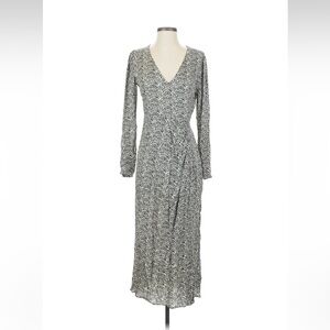 Zara Monochrome Long Sleeve Dress